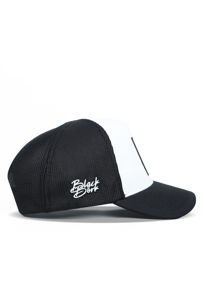 siyah-beyaz-trucker-sapka-5524 - BlackBörk TR