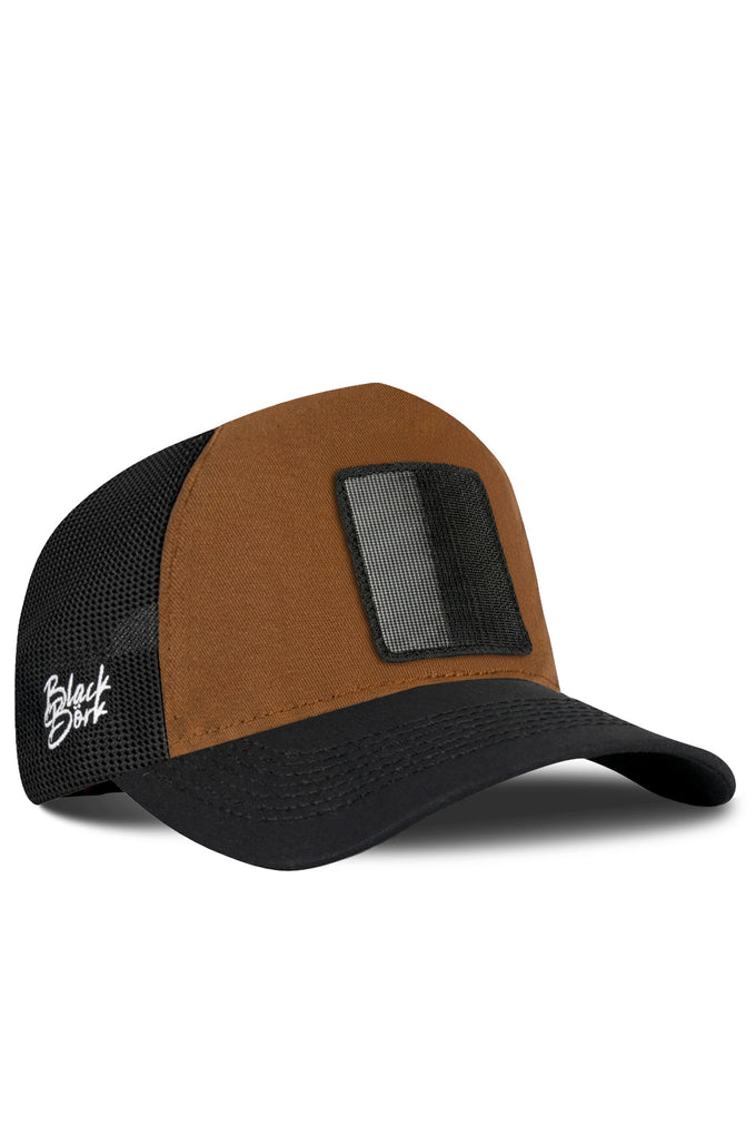 Siyah-Camel Trucker Şapka