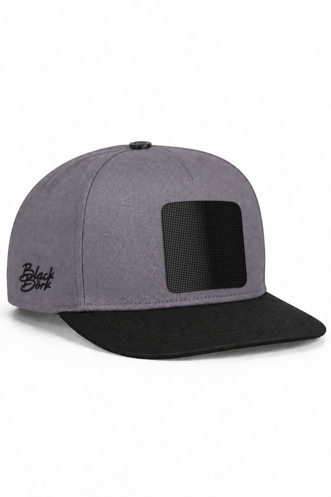 Black-Gray Hip Hop Cap