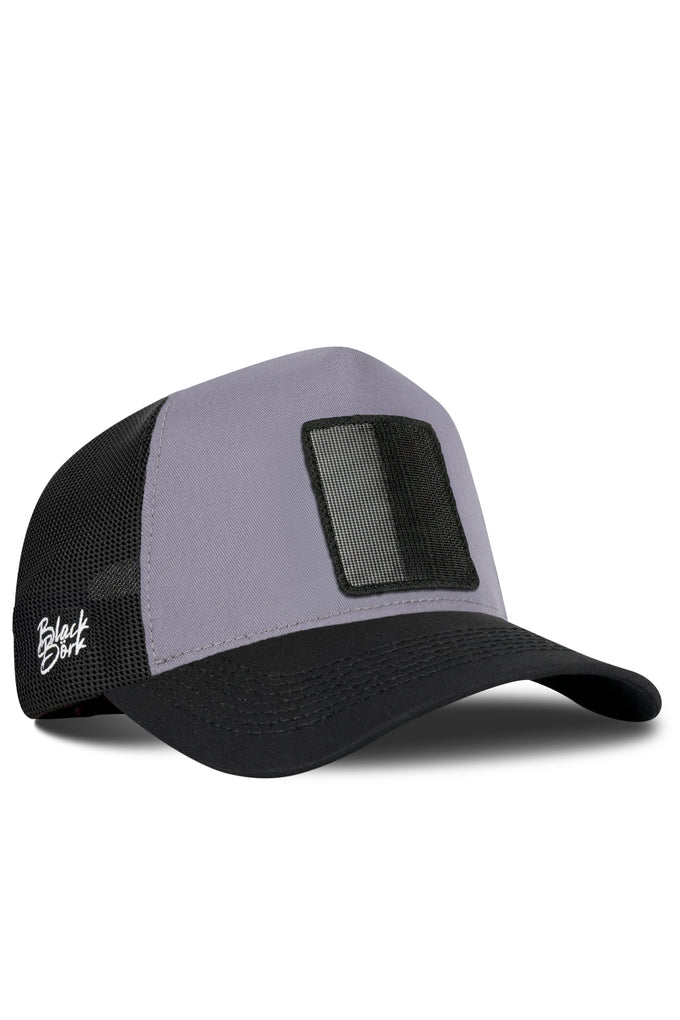 siyah-gri-trucker-sapka-5079 - BlackBörk TR