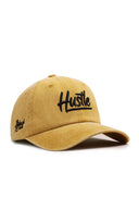 Siyah Hustle Nakışlı Vintage Beyzbol Sarı Şapka