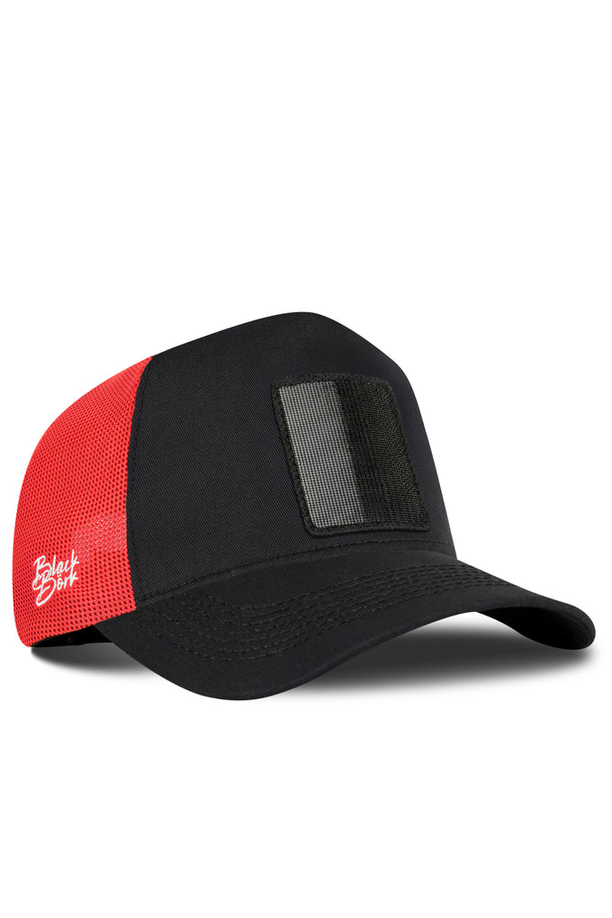 siyah-kirmizi-trucker-sapka-6318 - BlackBörk TR