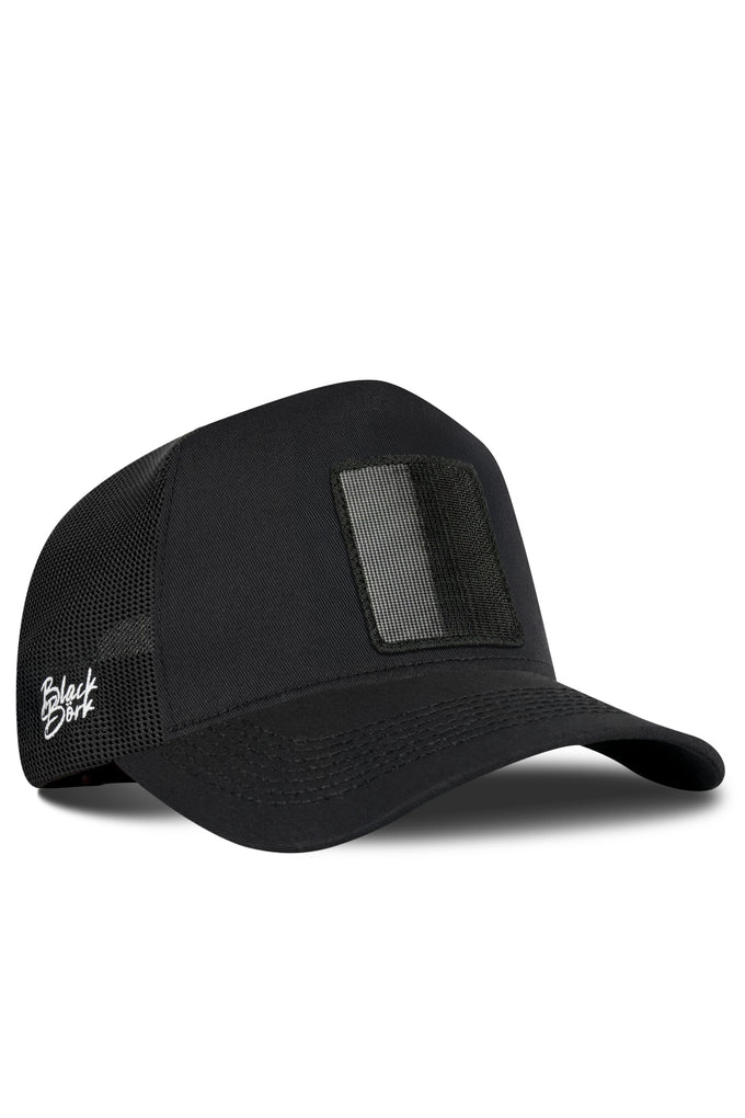 Black Trucker Cap