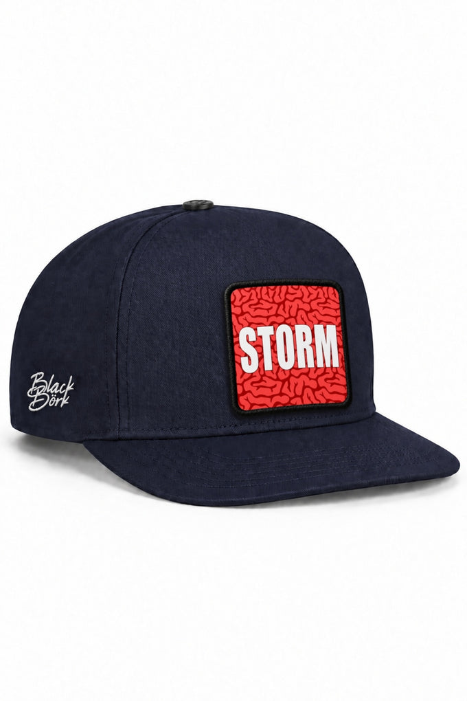 Storm Logolu Lacivert Hip Hop Şapka