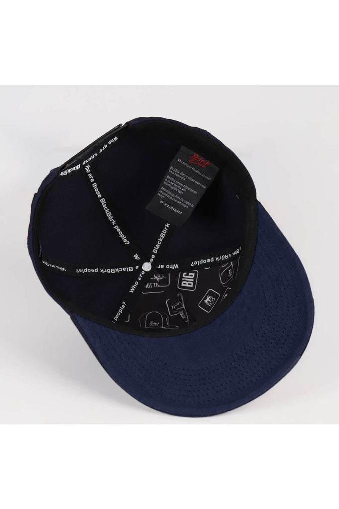 Navy Blue Hip Hop Cap with Storm Logo