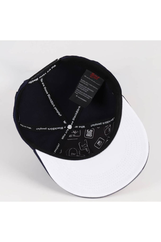 Navy Blue Hip Hop Cap with Storm Logo