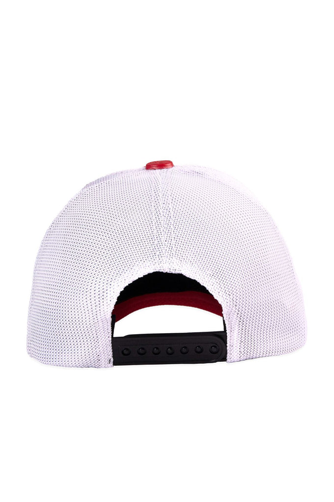 the-end-logolu-kirmizi-beyaz-trucker-sapka-2398 - BlackBörk TR