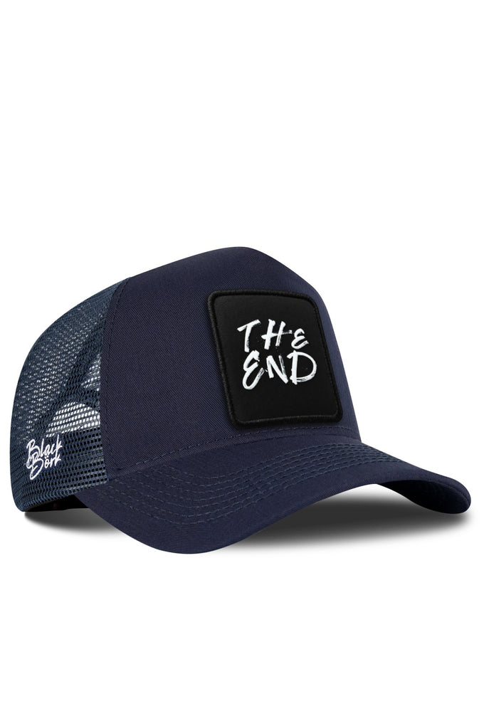 The End Logolu Lacivert Trucker Şapka