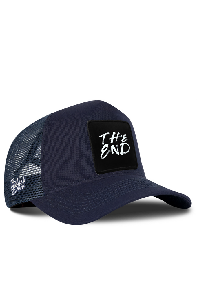 The End Logolu Lacivert Trucker Şapka