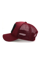 Tilki Logolu Bordo Trucker Şapka