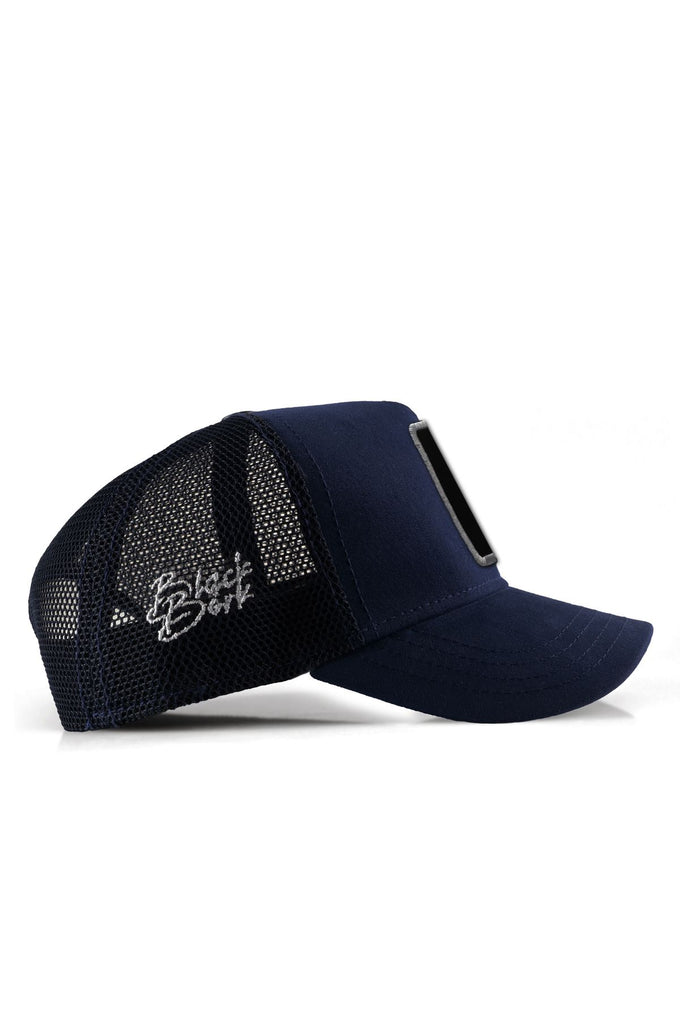 Navy Blue Trucker Cap with Fox Logo