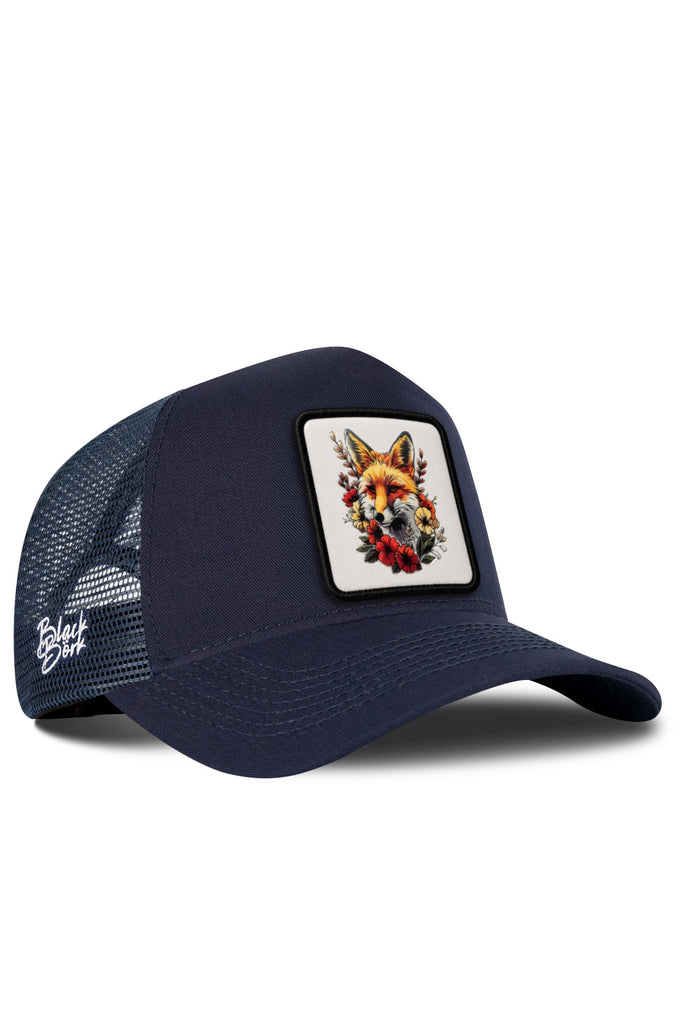 Tilki Logolu Lacivert Trucker Şapka