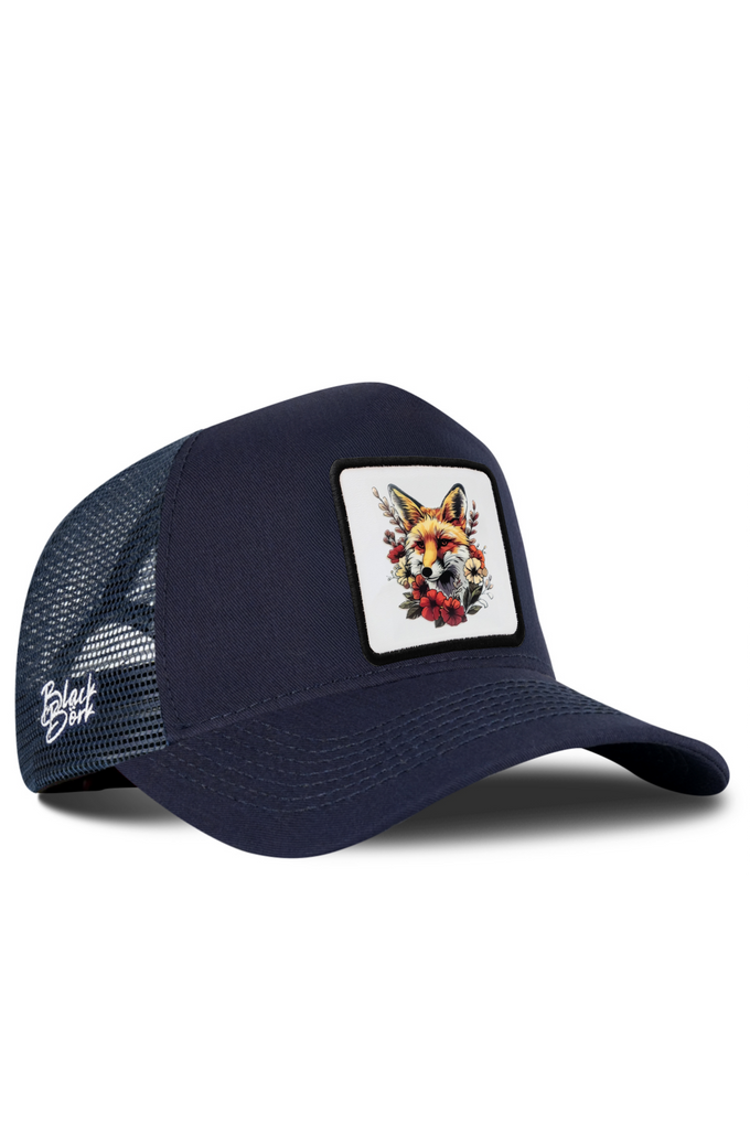 Tilki Logolu Lacivert Trucker Şapka