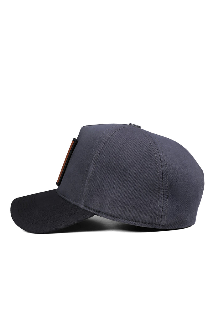 Sleeping Hedgehog Logo Black-Anthracite Baseball Cap
