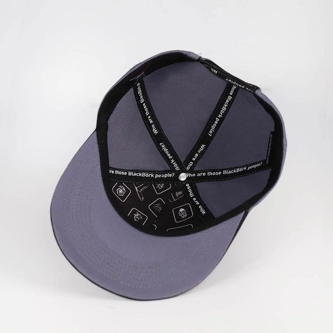 v2-hustle-logolu-siyah-gri-hip-hop-sapka-3605 - BlackBörk TR