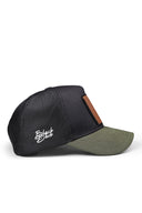 Wake Up Logolu Haki-Siyah Trucker Şapka