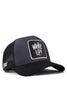 Wake Up Logolu Siyah-Antrasit Trucker Şapka