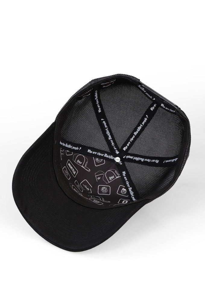 Black-Anthracite Trucker Cap with Wake Up Logo