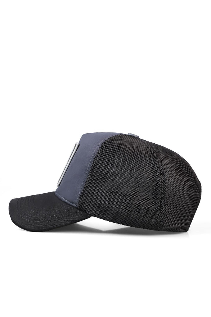 Black-Anthracite Trucker Cap with Wake Up Logo