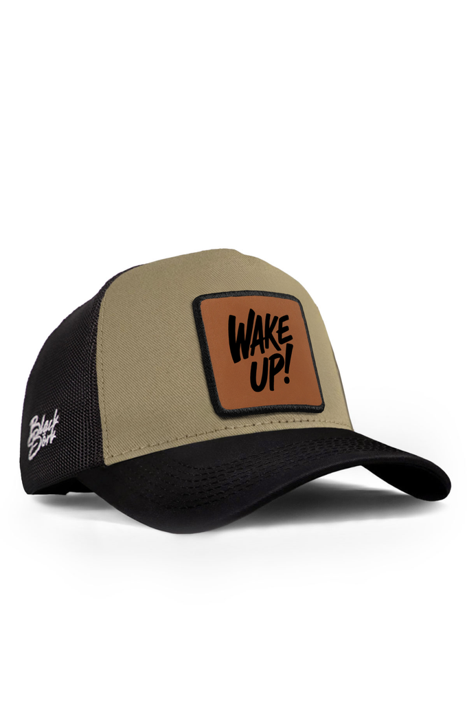 wake-up-logolu-siyah-vizon-trucker-sapka-5599 - BlackBörk TR