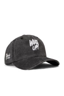 Wake Up Embroidered Vintage Baseball Black Cap