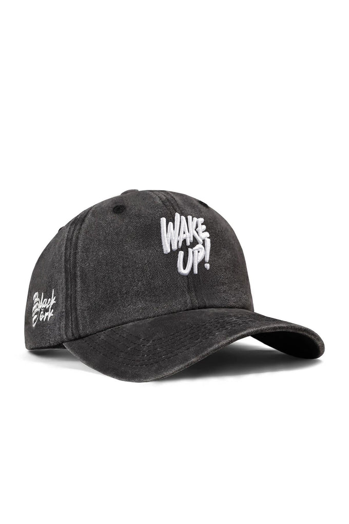 wake-up-nakisli-vintage-beyzbol-siyah-sapka-4677 - BlackBörk TR