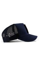 We Have a Problem Logolu Lacivert Trucker Şapka