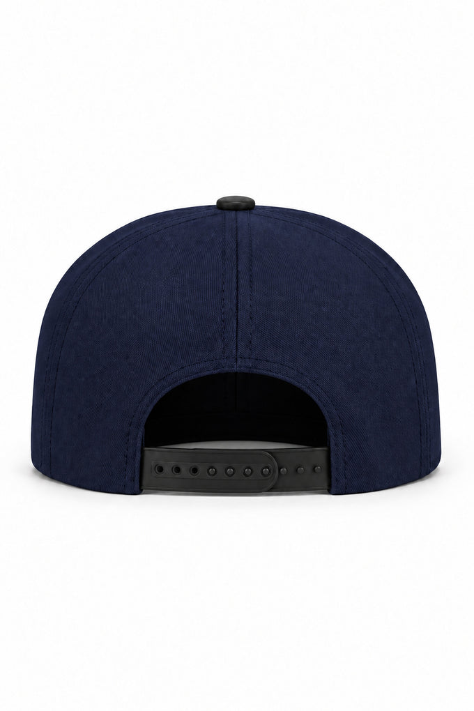 Why So Serious Logo White-Navy Blue Hip Hop Cap