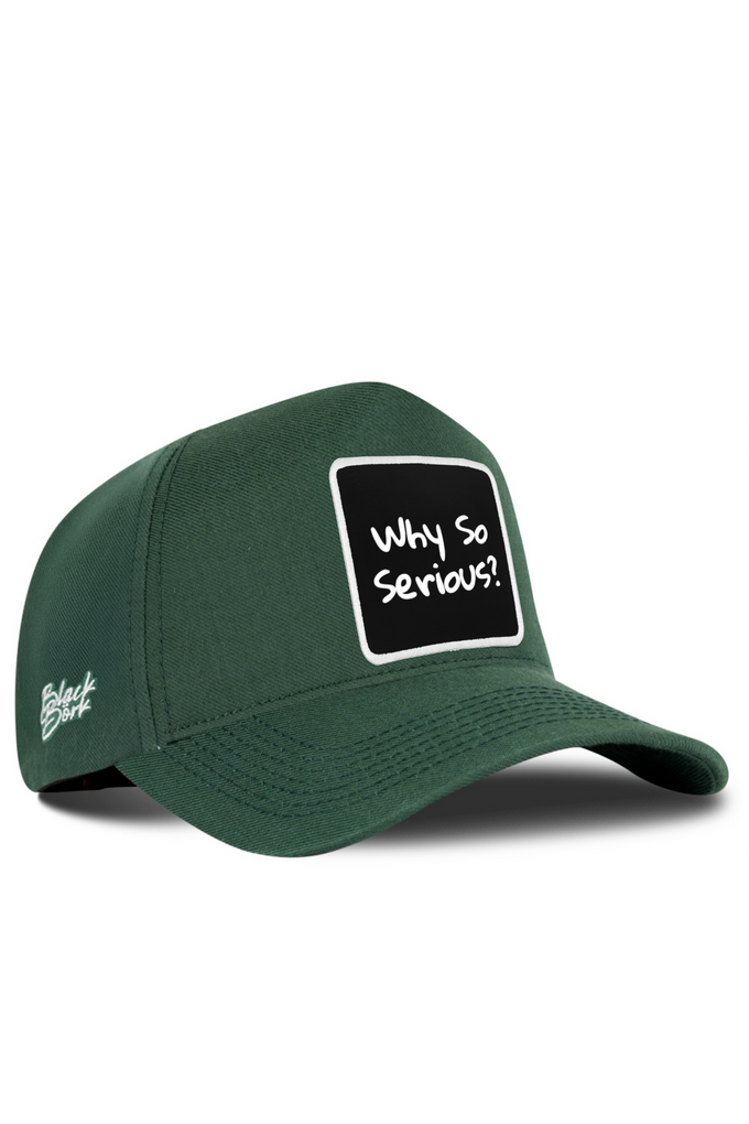 Cordura Petrol Green Baseball Cap with Why So Serious Logo