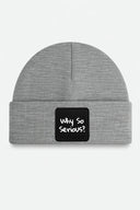 Gray Beret with Why So Serious Logo