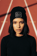 Why So Serious Logo Black Beanie