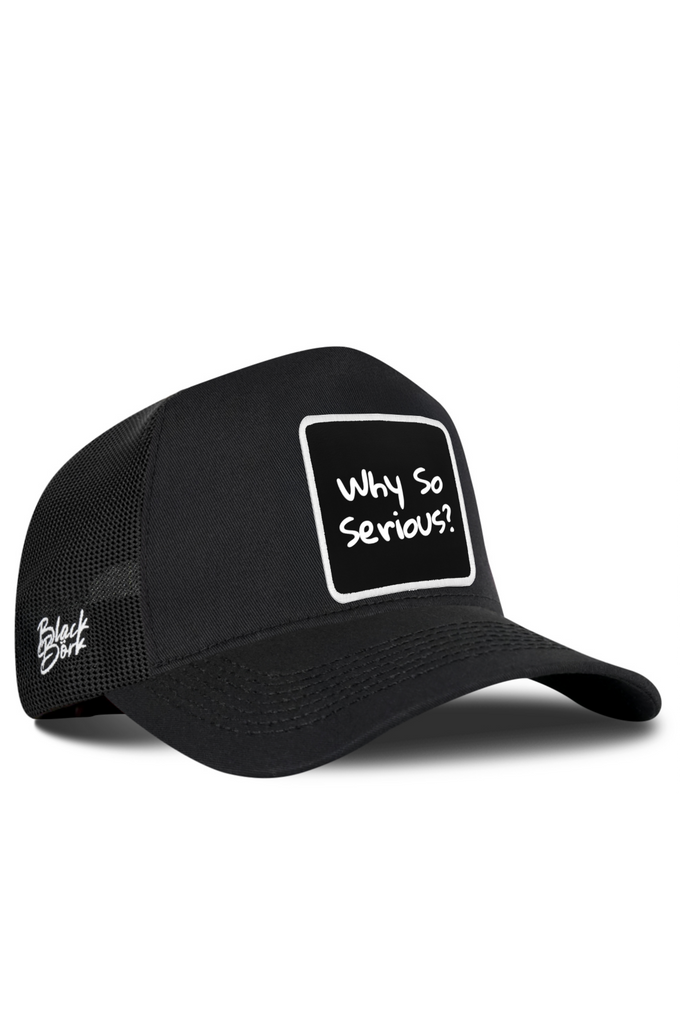 Why So Serious Logolu Siyah Trucker Şapka