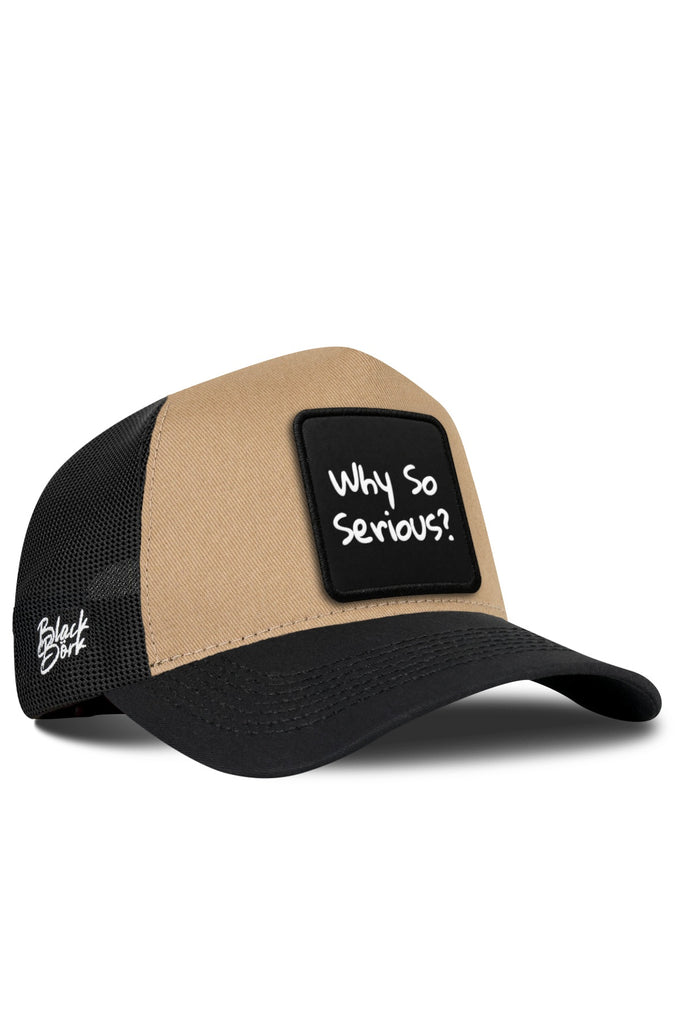 Why So Serious Logolu Siyah-Vizon Trucker Şapka