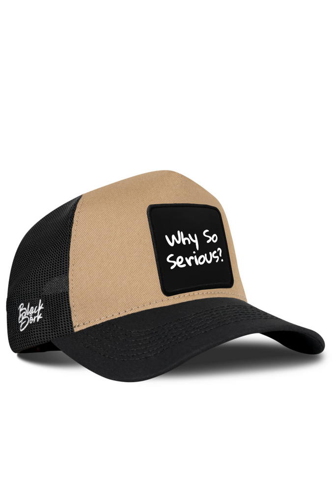 Why So Serious Logolu Siyah-Vizon Trucker Şapka