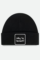 Why So Serious Logo Black XL Beanie