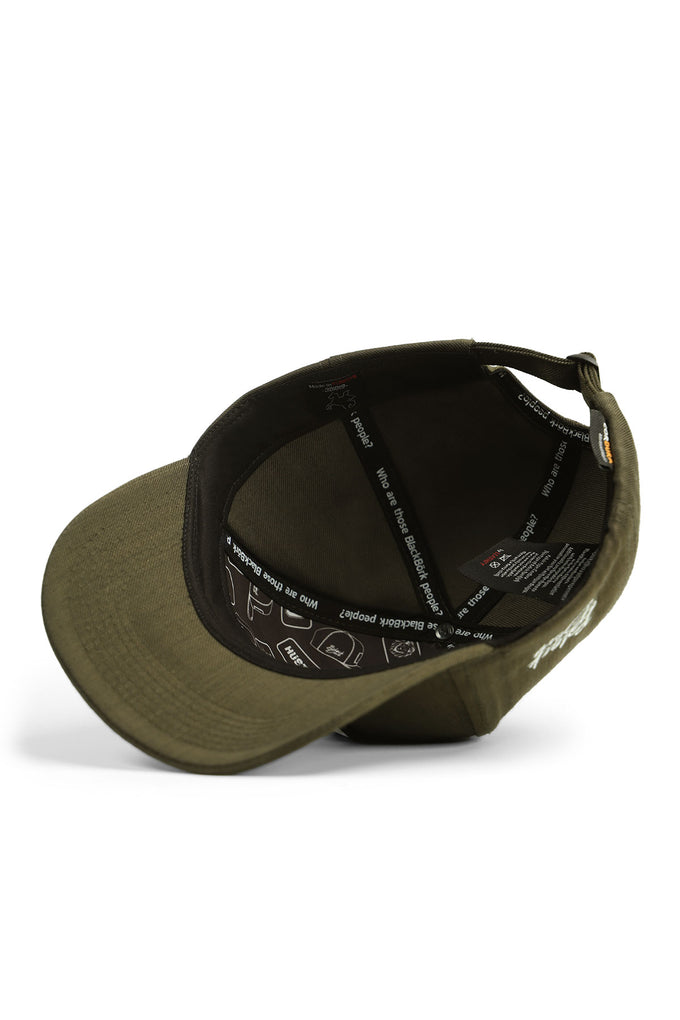 Cordura Khaki Baseball Cap with Bat Logo
