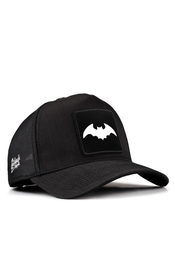 yarasa-logolu-siyah-cordura-trucker-sapka-5697 - BlackBörk TR