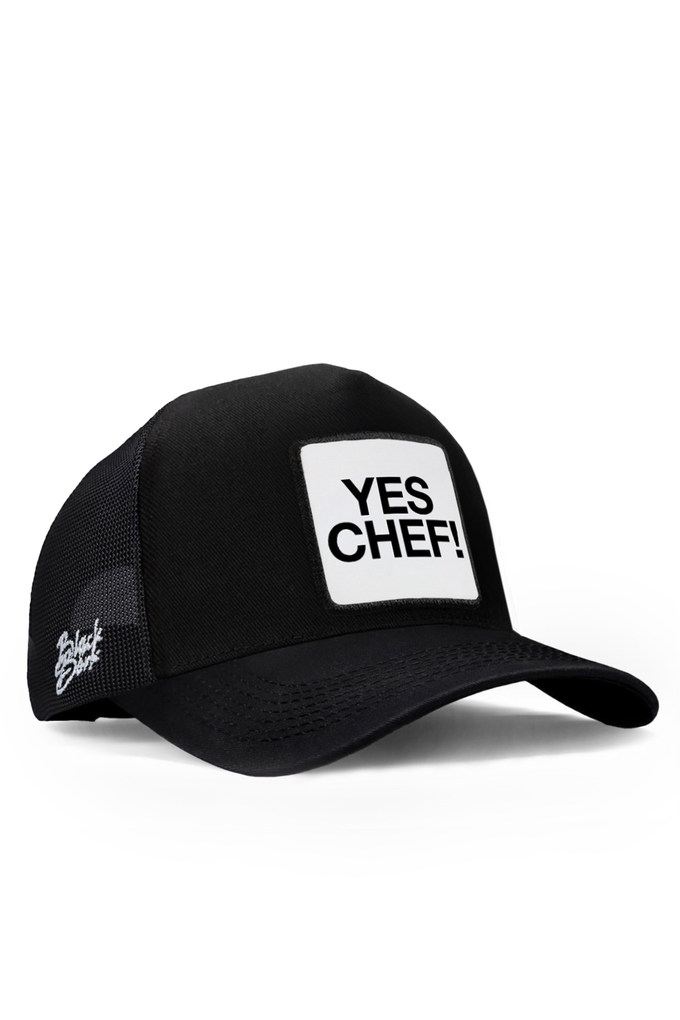 yes-chef-logolu-siyah-trucker-sapka-4203 - BlackBörk TR