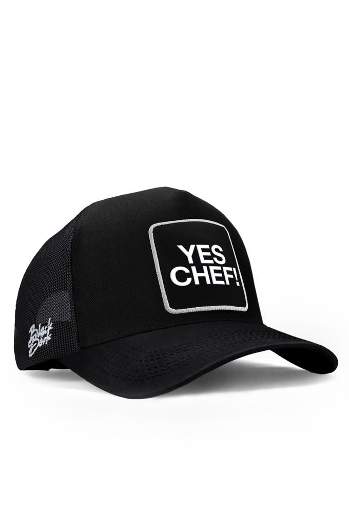 yes-chef-logolu-siyah-trucker-sapka-4208 - BlackBörk TR