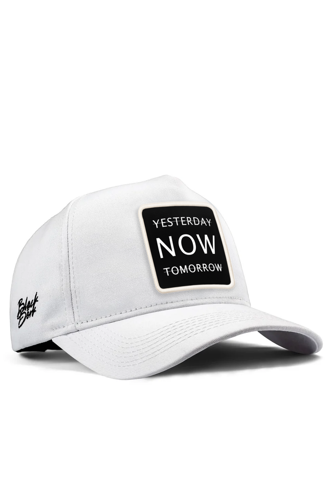 yesterday-now-tomorrow-logolu-beyaz-beyzbol-premium-sapka-5760 - BlackBörk TR