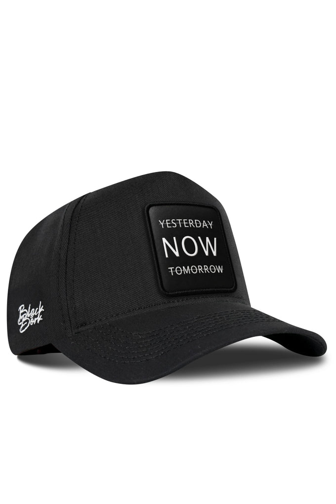 Yesterday Now Tomorrow Logolu Cordura Siyah Beyzbol Şapka