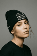 Yesterday Now Tomorrow Logo Black Beanie