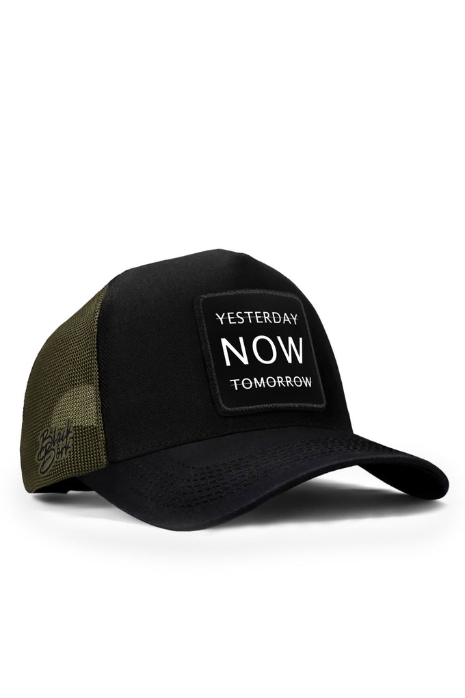 yesterday-now-tomorrow-logolu-siyah-haki-trucker-sapka-5626 - BlackBörk TR