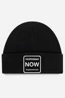 Black XL Beret with Yesterday Now Tomorrow Logo