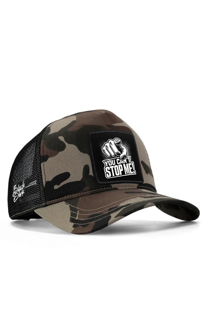 you-can-t-stop-me-logolu-kamuflaj-siyah-trucker-sapka-5797 - BlackBörk TR