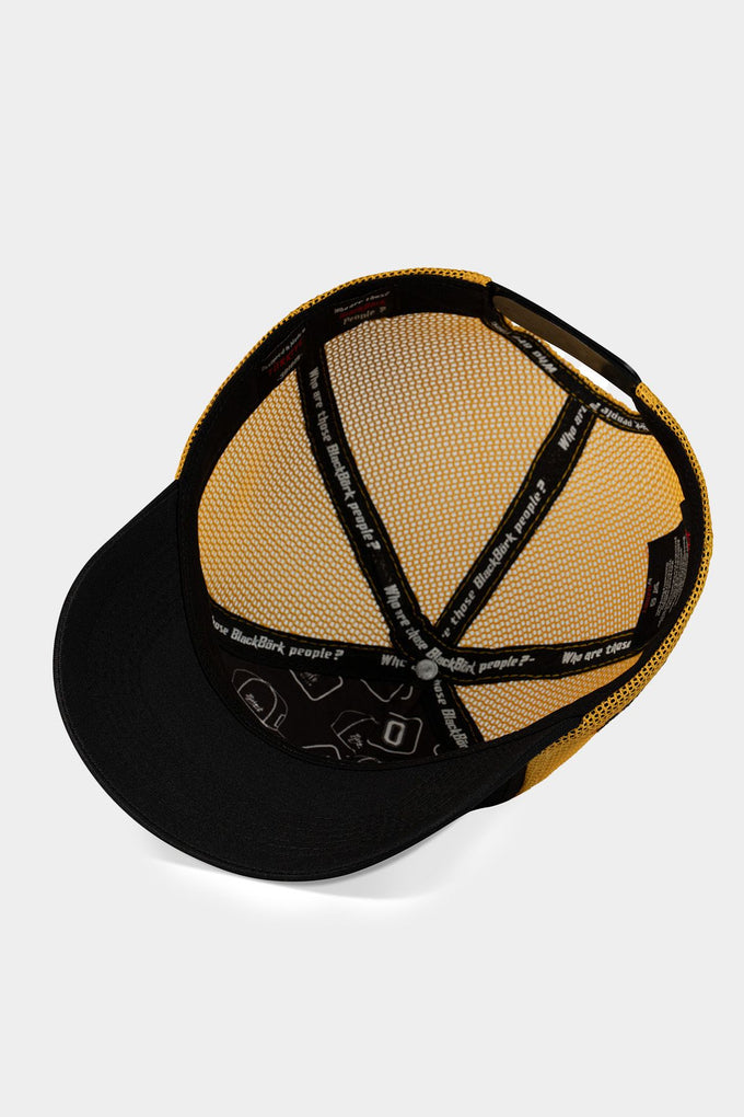 you-can-t-stop-me-logolu-siyah-sari-trucker-sapka-2083 - BlackBörk TR