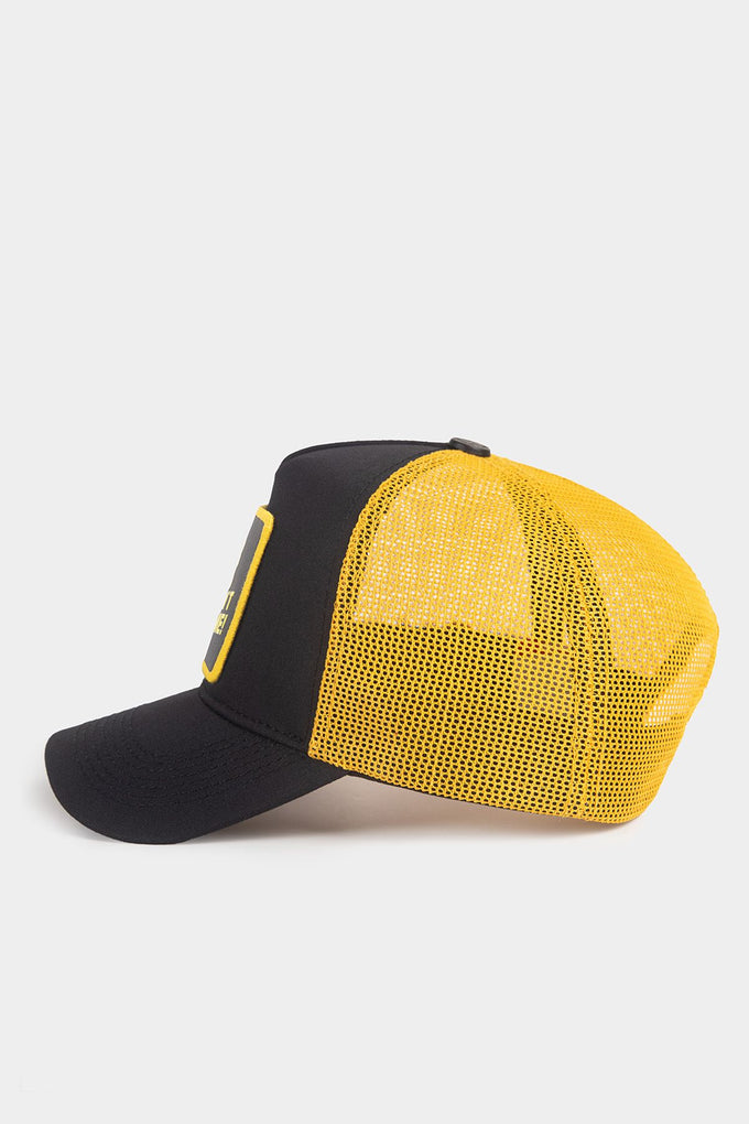 you-can-t-stop-me-logolu-siyah-sari-trucker-sapka-2084 - BlackBörk TR