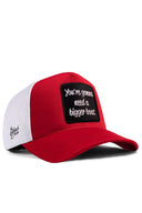You're-Gonna Logo Red and White Trucker Hat